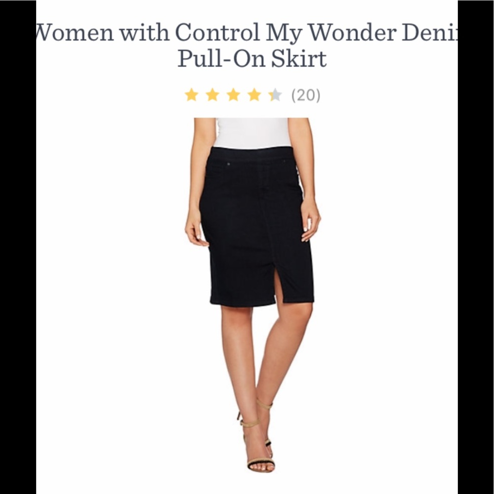 Black Denim skirt